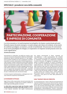  Partecipazione, cooperazione e imprese di comunità